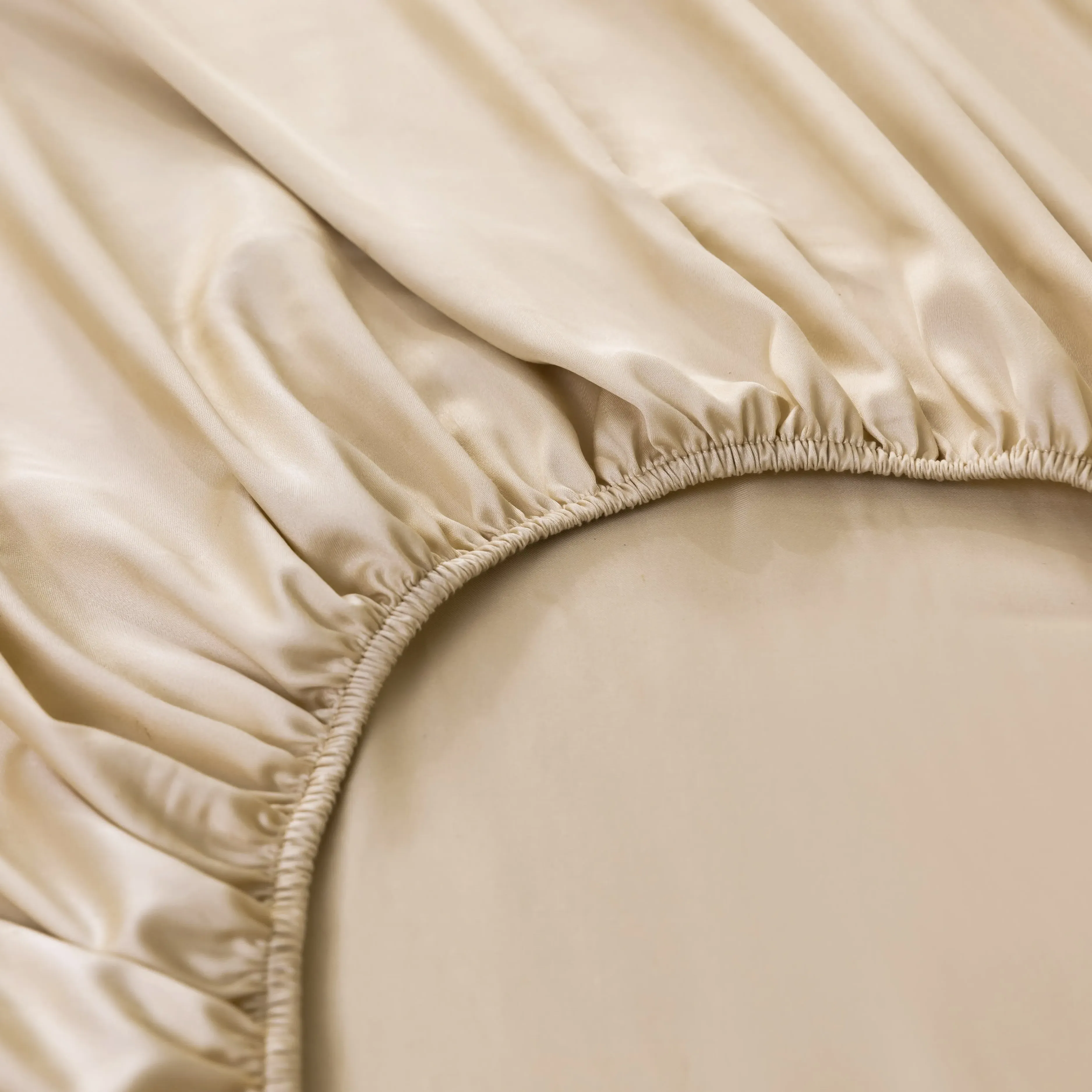 CUBE HOME Deep Pocket Fitted Sheet - Beige, Bamboo product