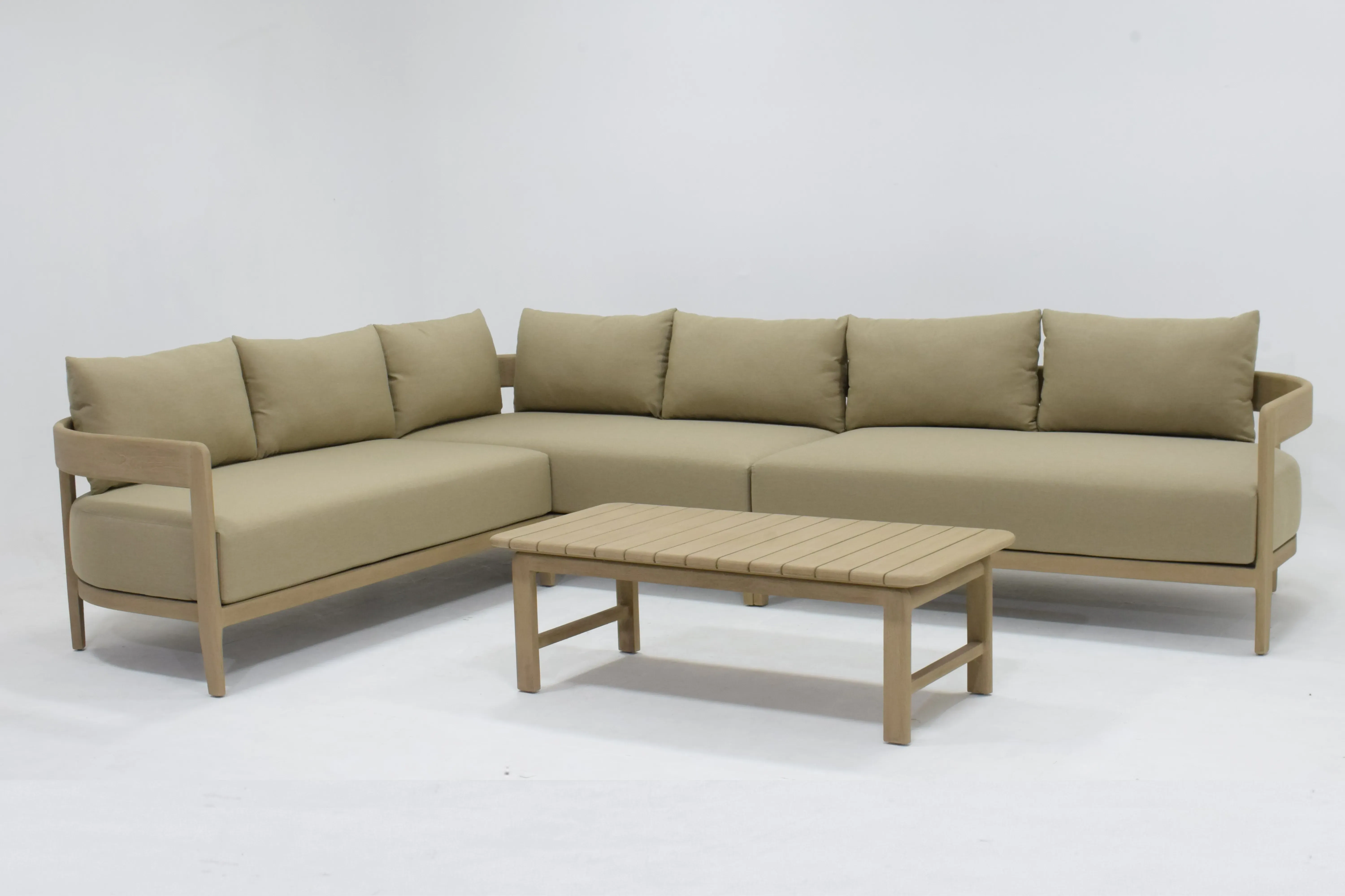 Cavala Right Arm Sectional - Brown, Teak product