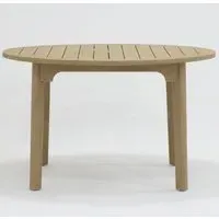 Ibiza Round Dining Table - Brown, Teak alternate view