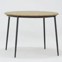 London Round Dining Table - Drift Brown, Teak alternate view