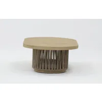 Sapporo Oval Nesting Coffee Table - Brown, Teak alternate view