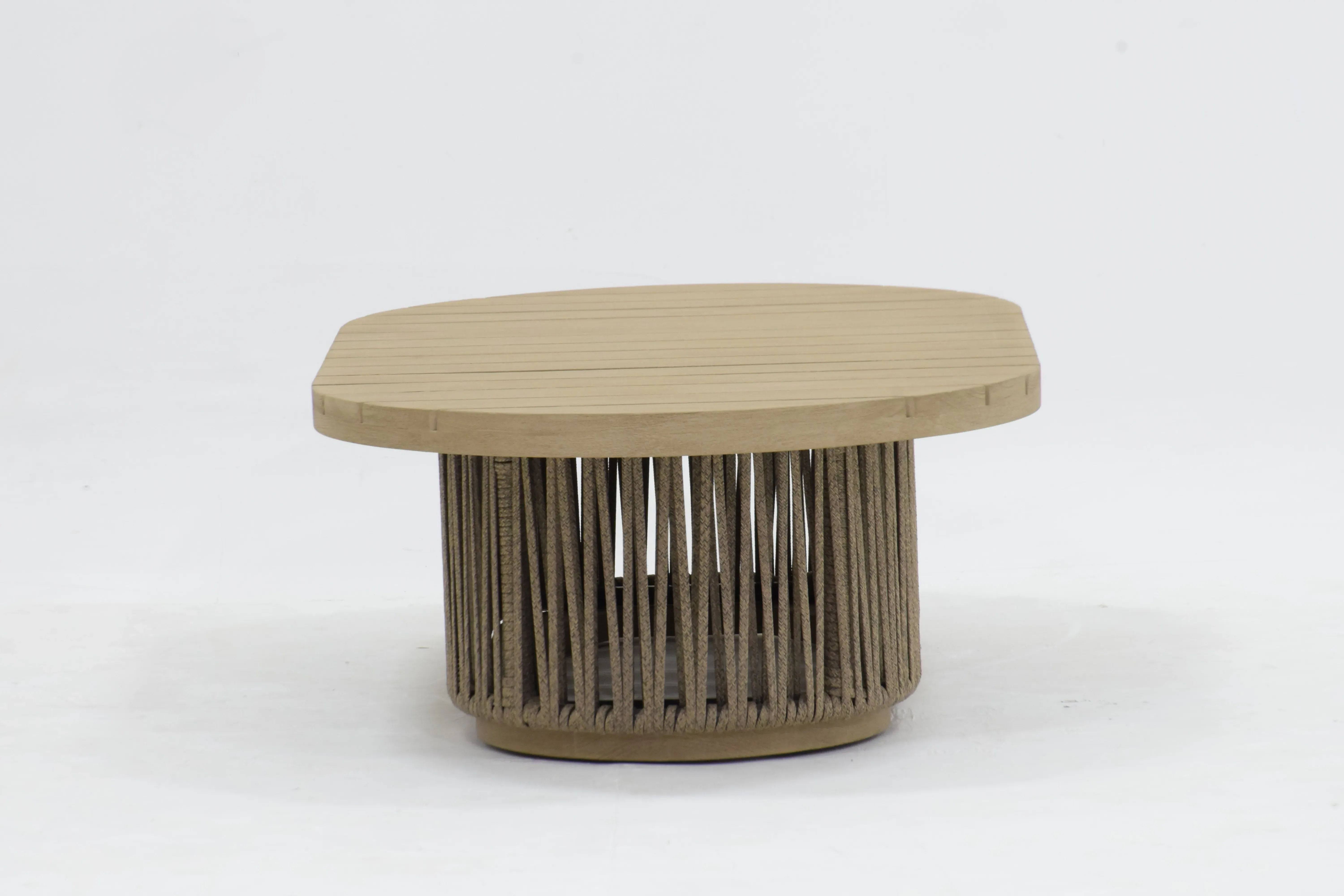 Sapporo Oval Nesting Coffee Table - Brown, Teak product
