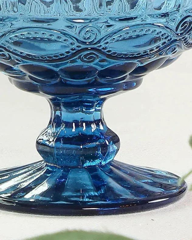 Aurielle Dessert Bowl - Sapphire, Glass by Dibor, image 2