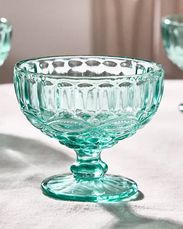 Aurielle Dessert Bowl - Turquoise, Glass product