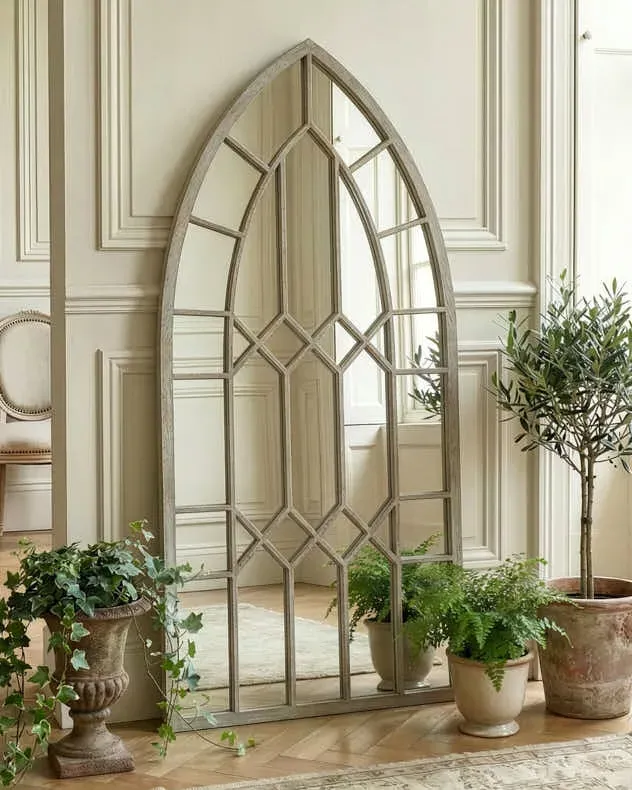 Cathedral Arched Panel Wall Mirror - 122cm x 55cm product