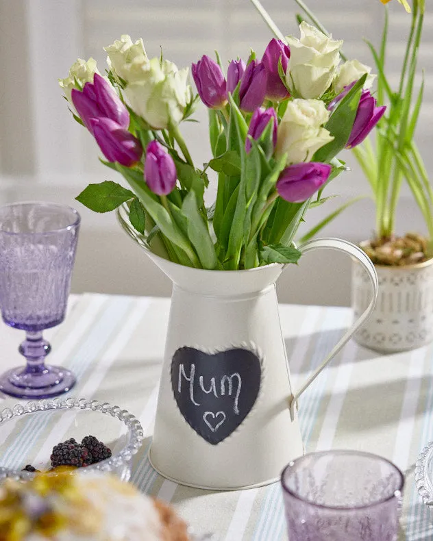 Country Cream Jug Vase with Chalkboard product
