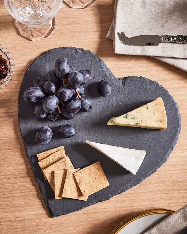 Heart Shaped Cheese Board - Slate product