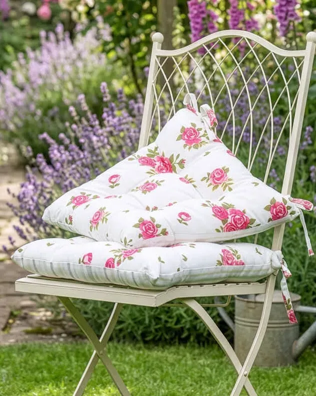 Helmsley Garden Seat Pads Set of 2 - Blush product