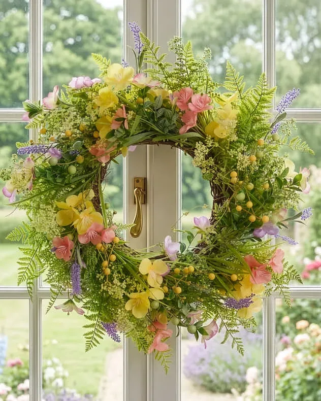 Hillington Wild Flower Wreath 60cm product