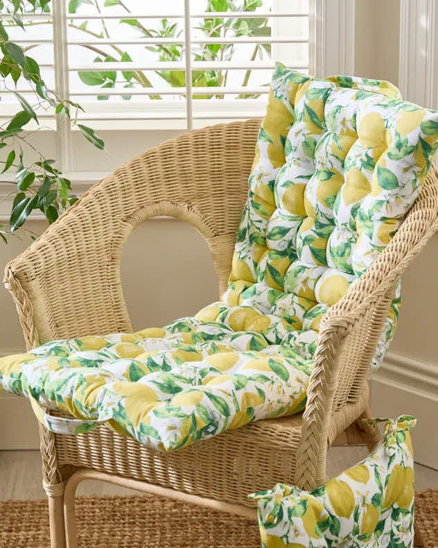 Lemon Patterned Indoor Bench Mattress product