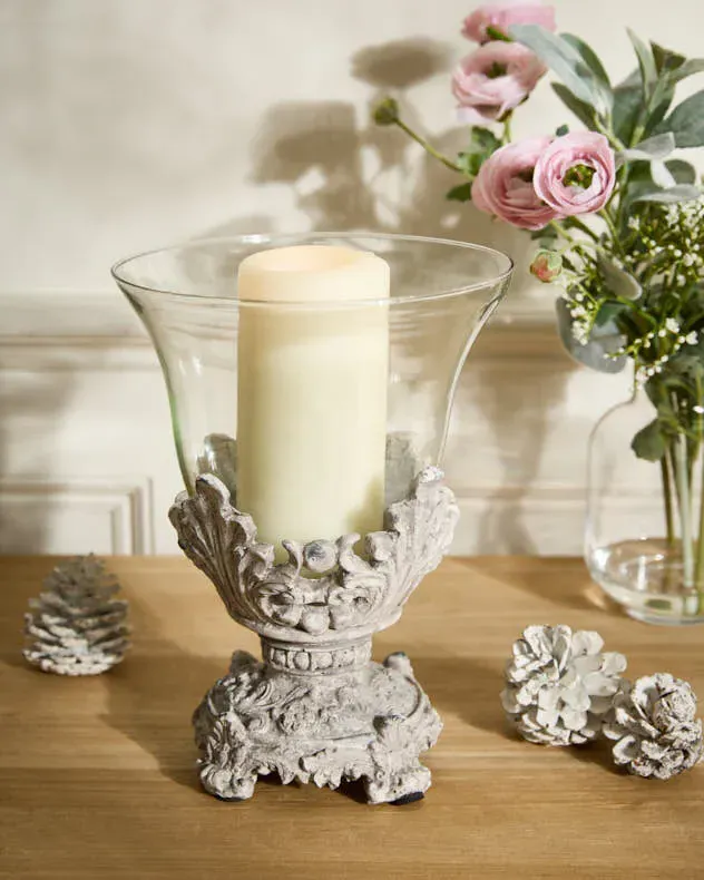 Ornate Hurricane Candle Holder product