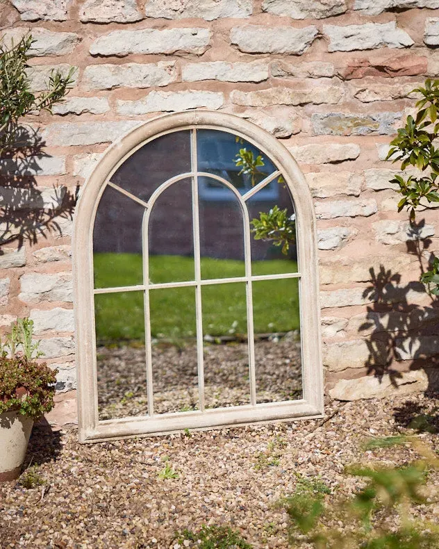 Outdoor Arch Window Mirror - Vintage alternate view