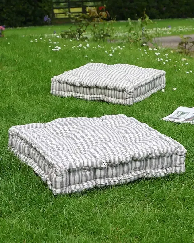 Pyreneés Grey Stripe Garden Box Cushion 50cm product