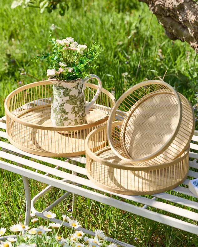 Set of 3 Bamboo Nesting Trays product