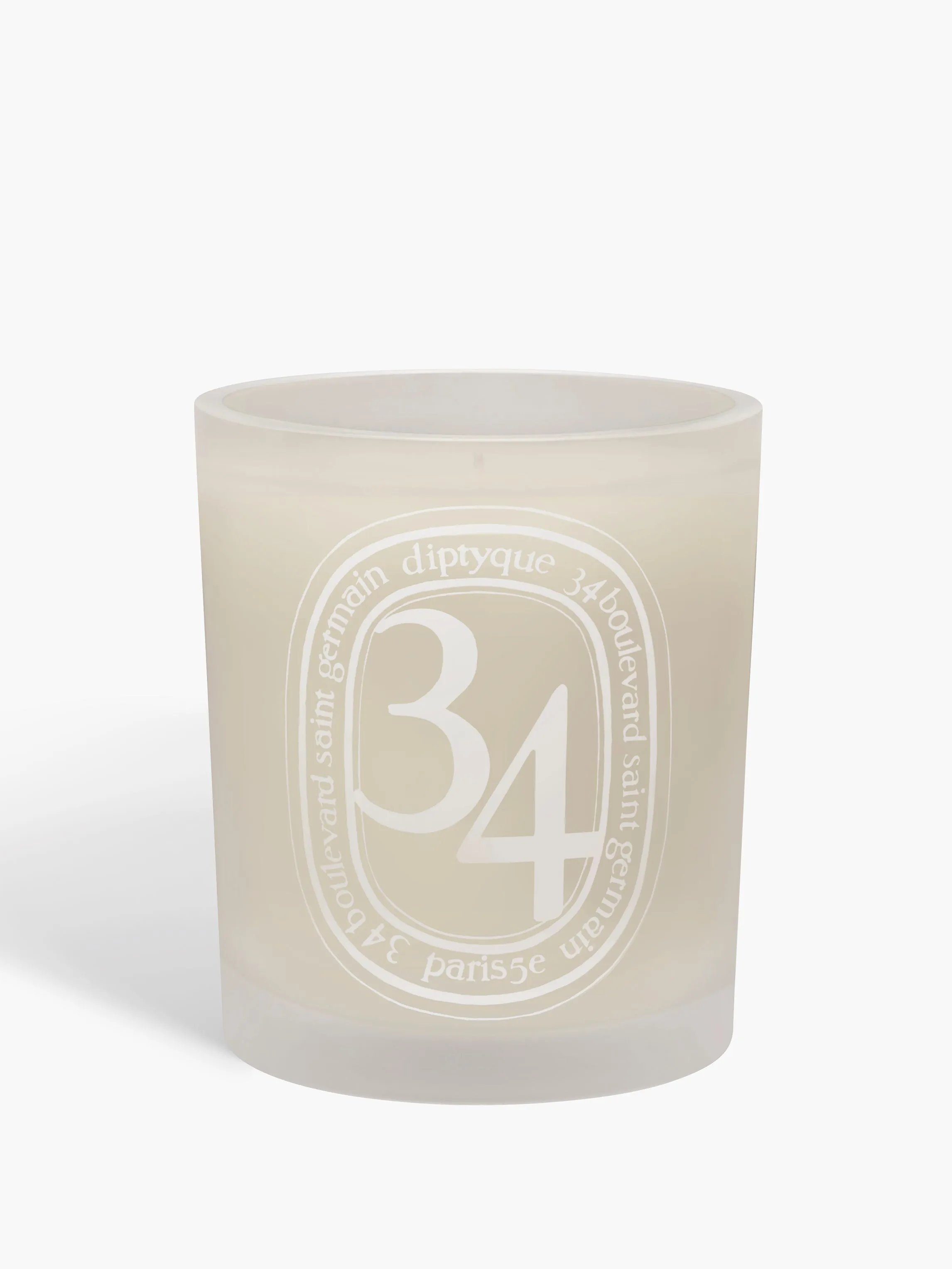 34 Boulevard Saint Germain Medium Candle - White image