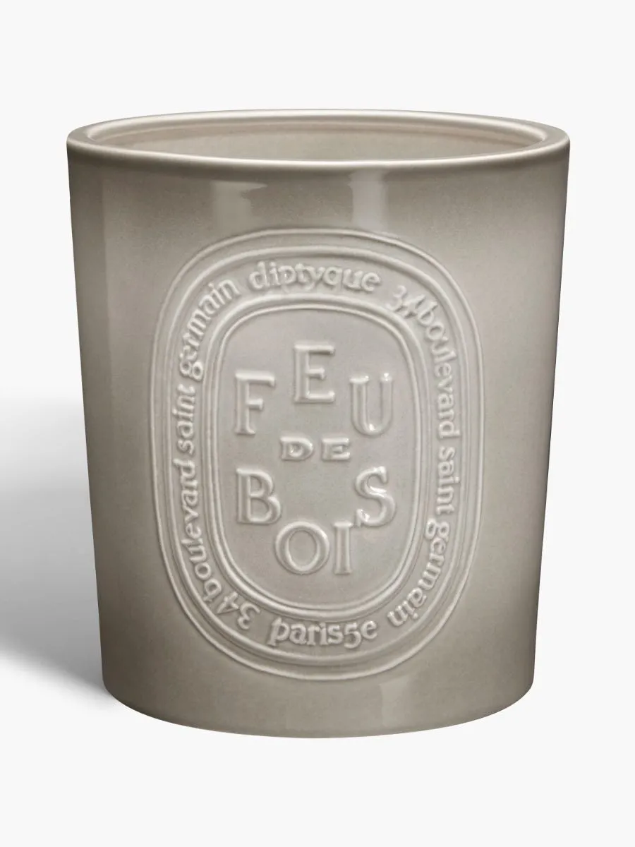 Feu de Bois Very Large Candle - Terracotta image