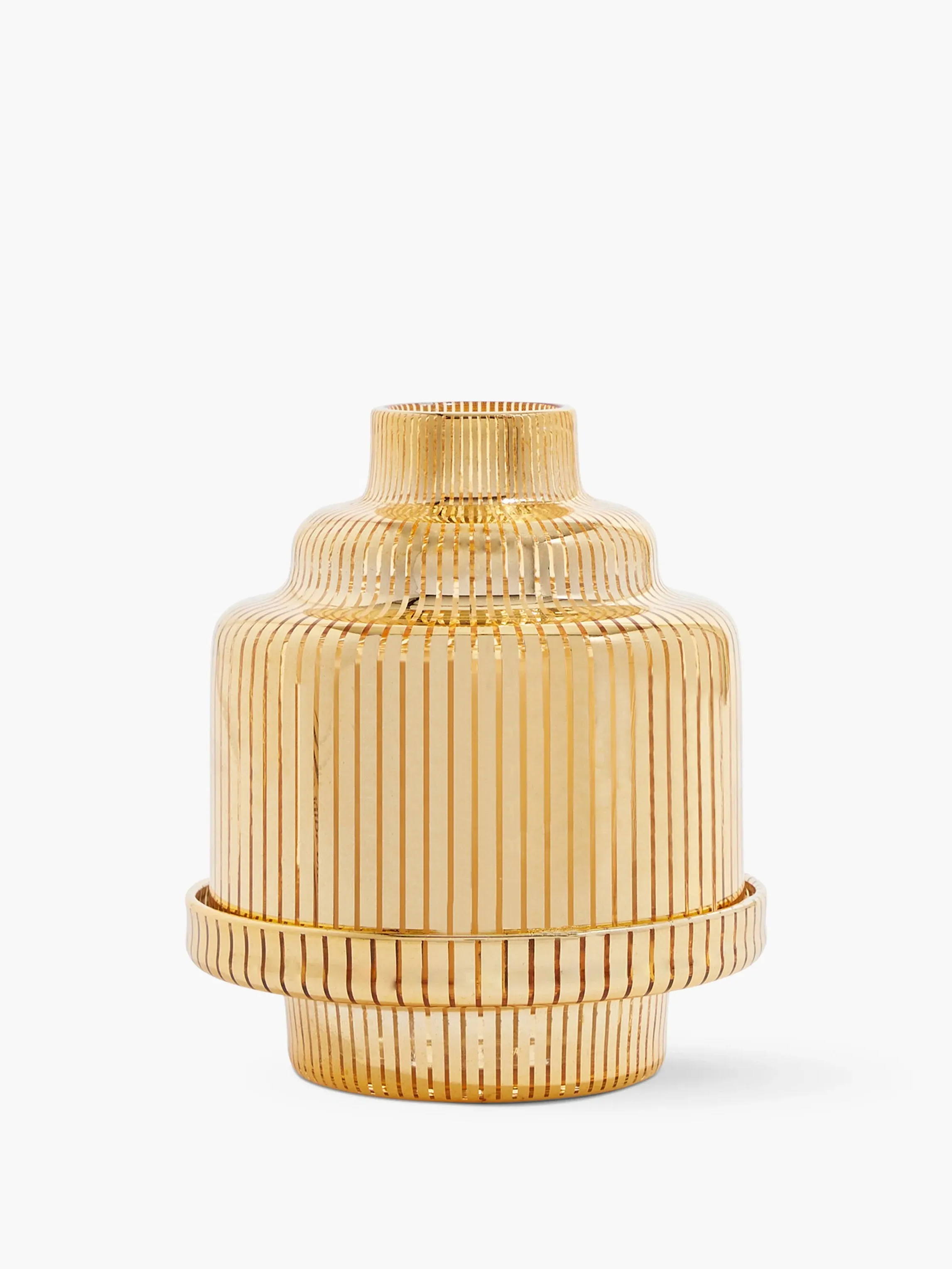 Golden Pyramid Candle Holder - Gold image