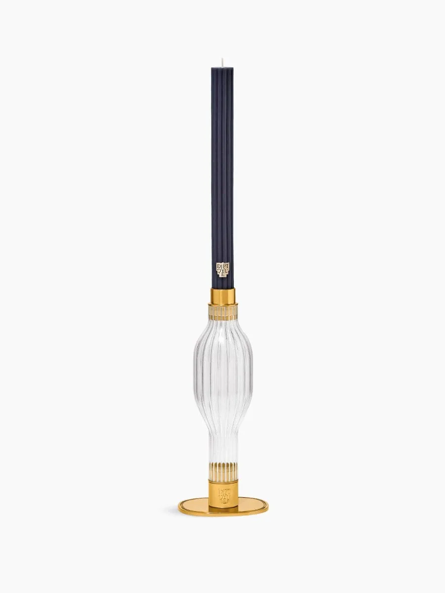 Infinite Taper Candle Holder - Metal, Borosilicate Glass image