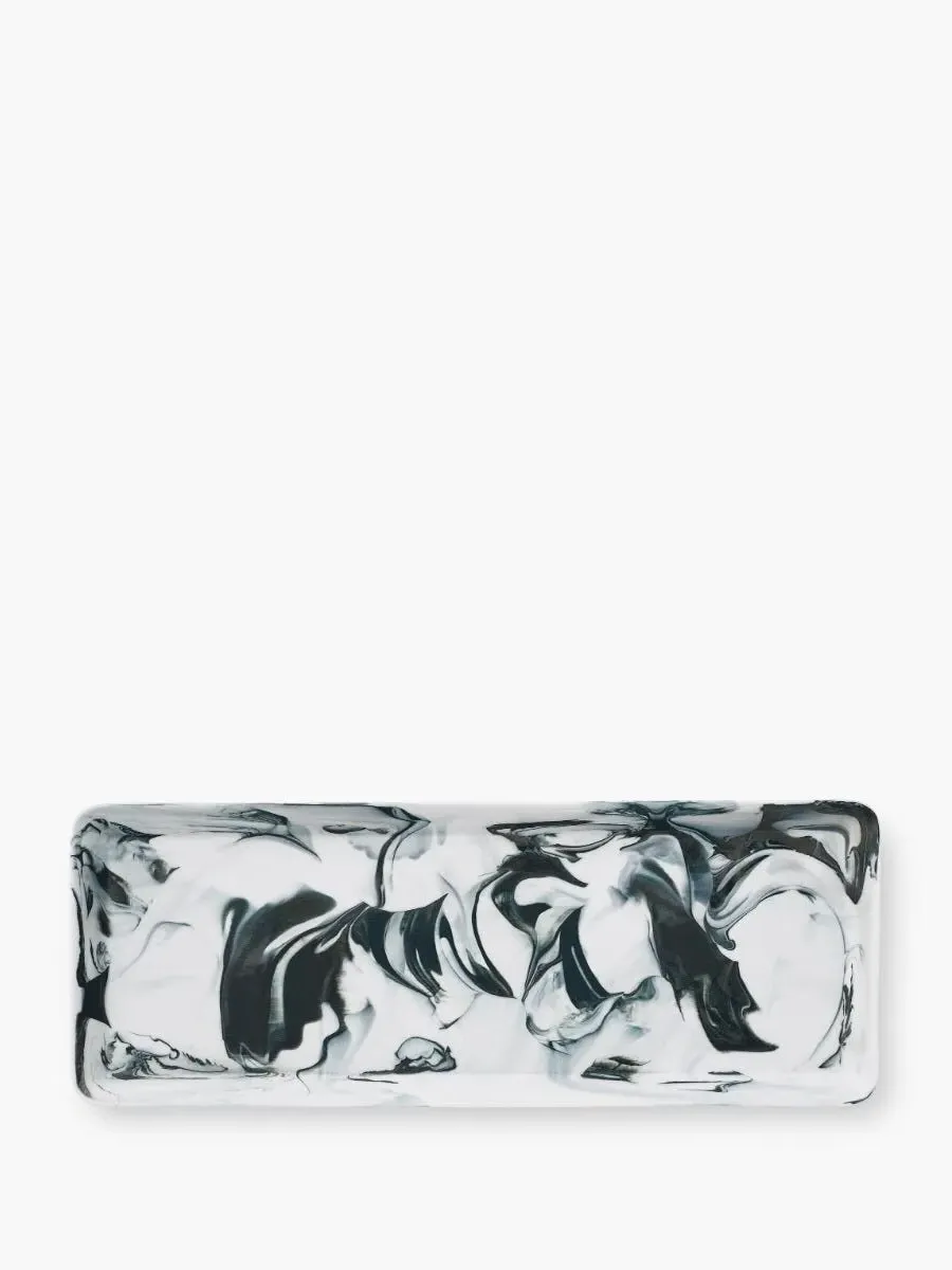 Panoramic Landscape Tray - Black White, Porcelain image