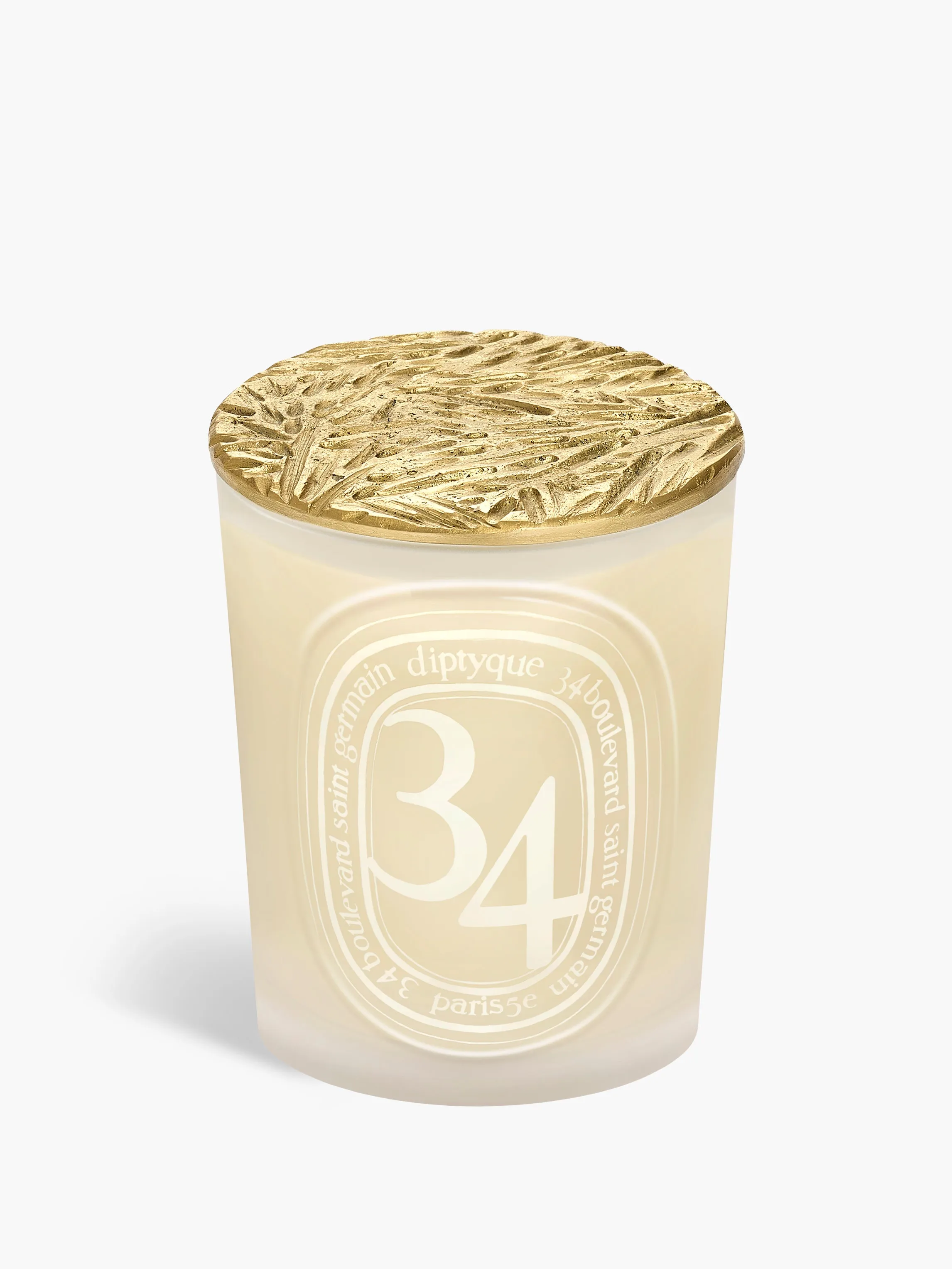 Bronze Foliage Candle Lid by Diptyque