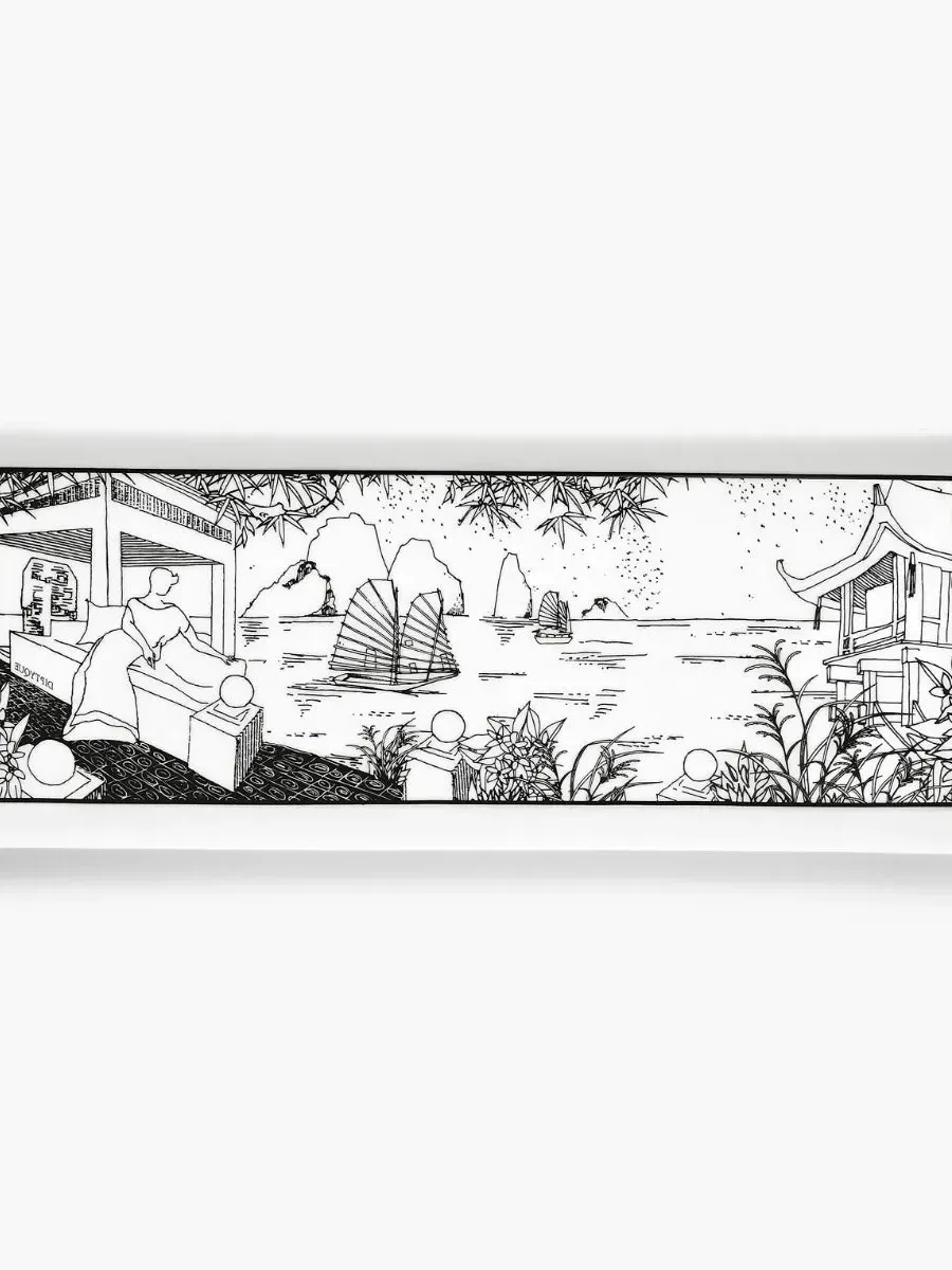 Do Son Panoramic Porcelain Tray alternate view