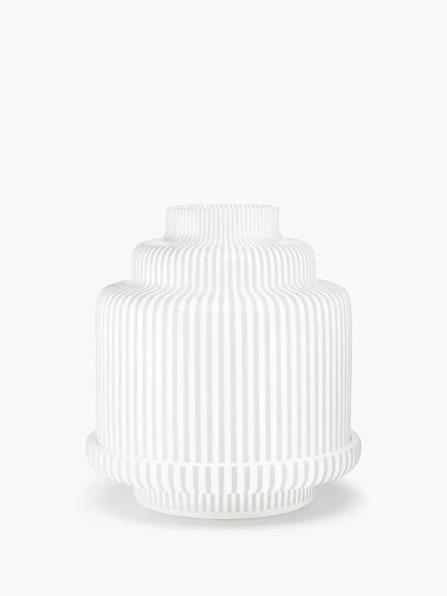 Pyramid Candle Holder - White product