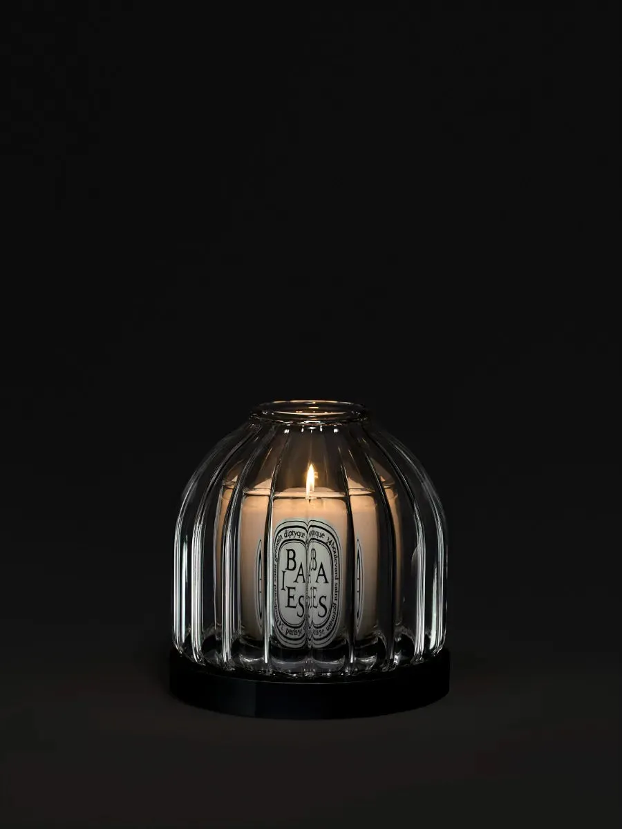 Ribbed Candle Holder - For Miniature Candles, Glass alternate view
