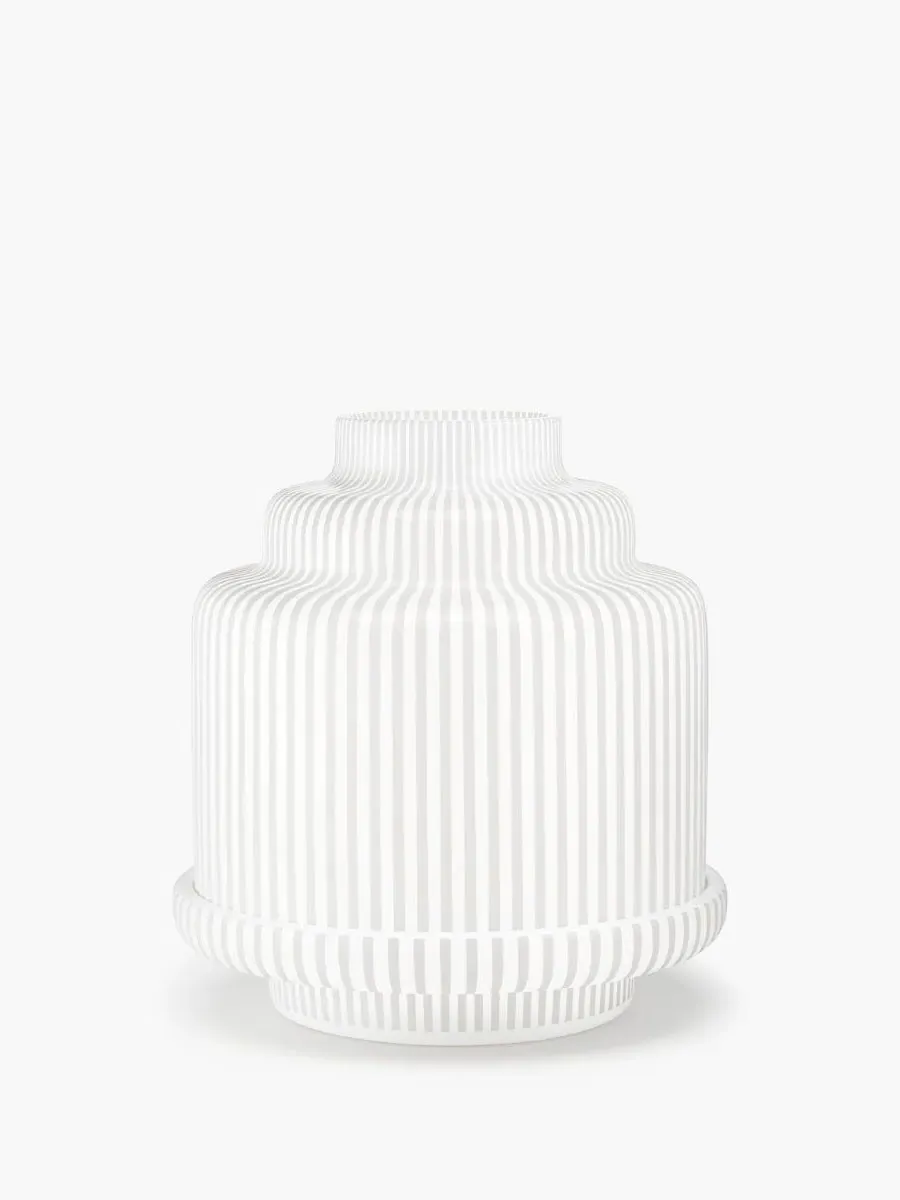 Pyramid Candle Holder - White image