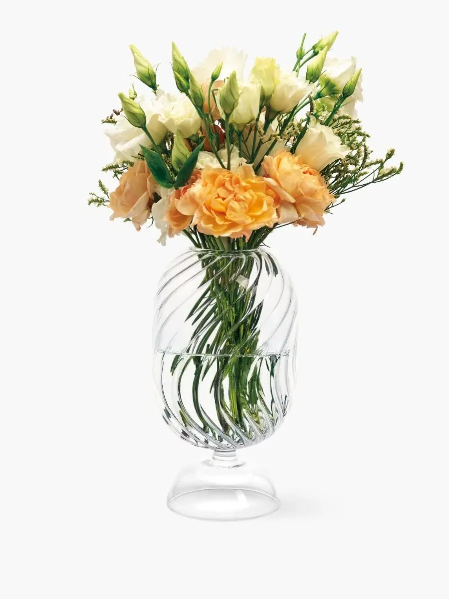 Torsade Vase - Clear Glass image