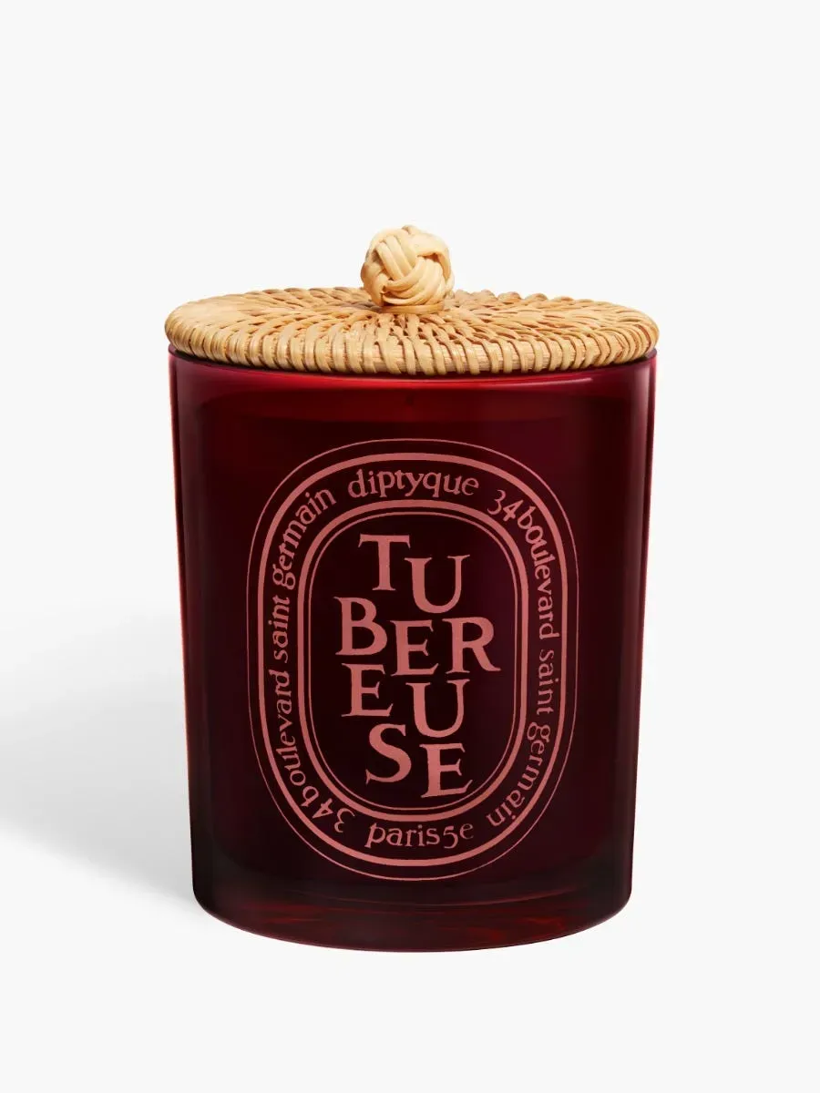 tub-reuse-tuberose-medium-candle-with-a-woven-rattan-lid-diptyque image