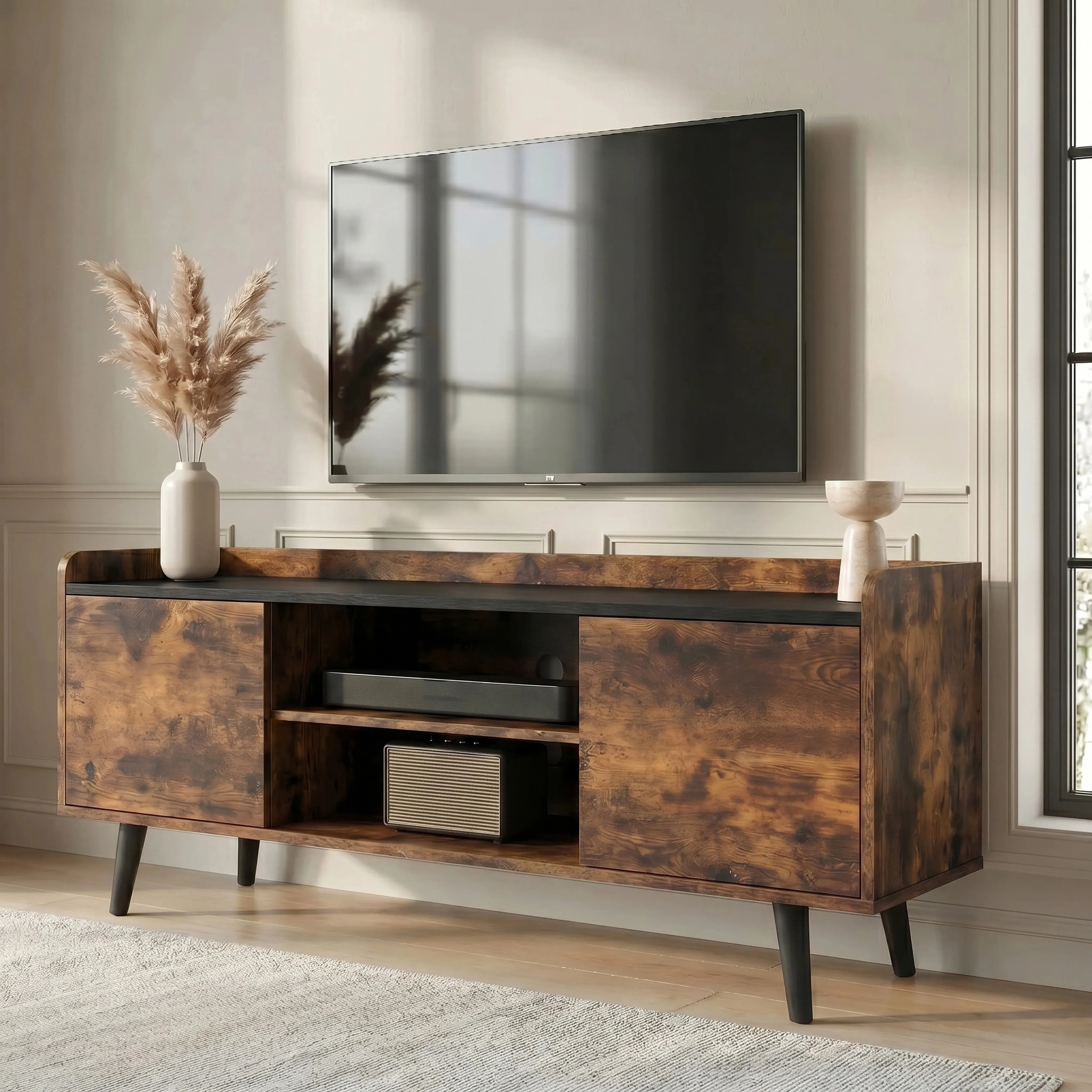 Larvik TV Unit with Storage - Rustic product