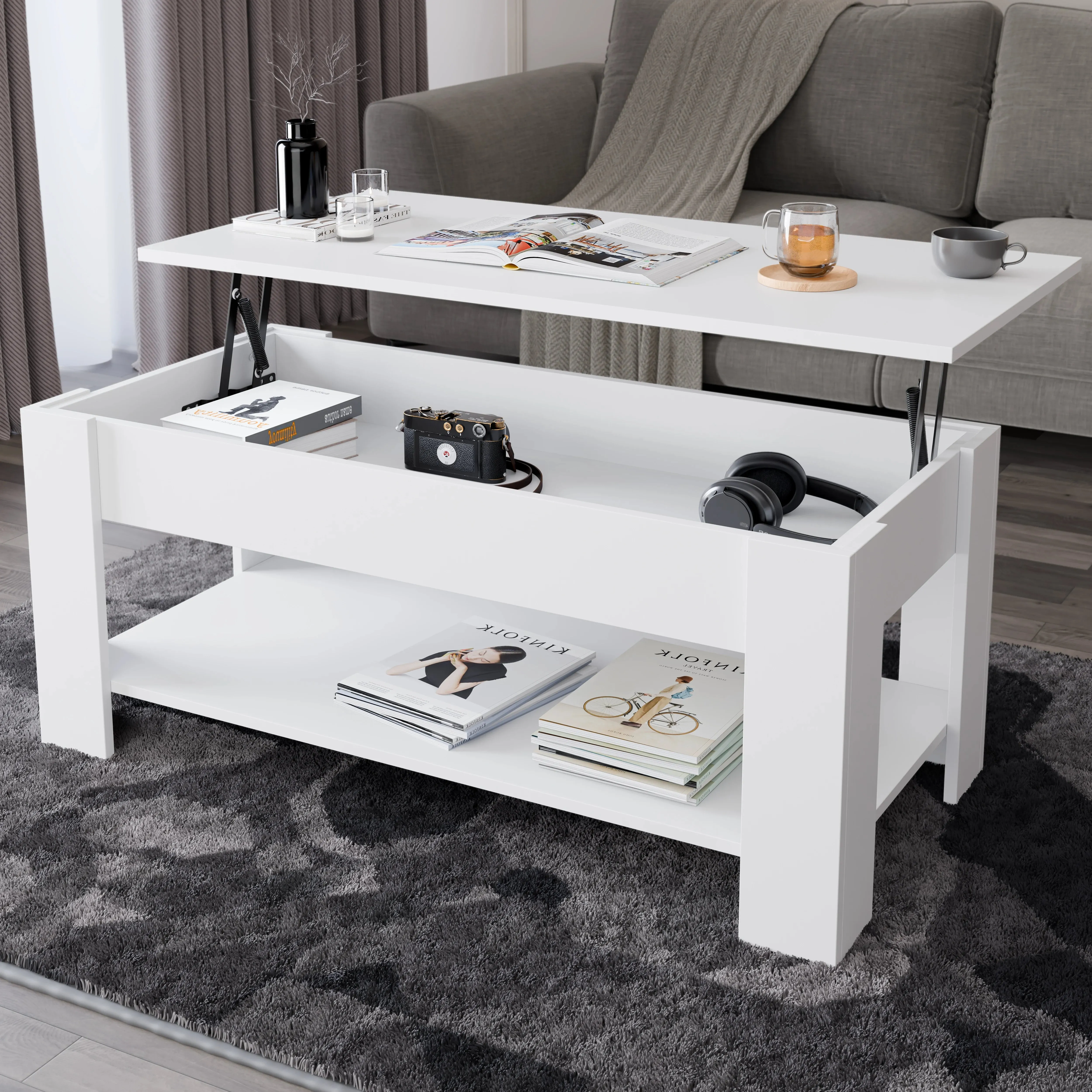 Lift Top Storage Coffee Table 120cm Wide product