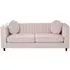 3-Seater Sofa - Pink, Velvet