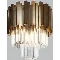 40cm Chandelier - Antique Gold, Metal