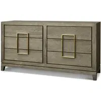 6-Drawer Chest of Drawers - Taupe, Oak Veneer