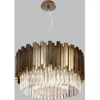 60cm Chandelier - Antique Gold, Metal