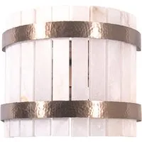 Alabaster Wall Light - Bronze, White alternate view