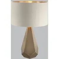 Antique Brass Table Lamp - Latte