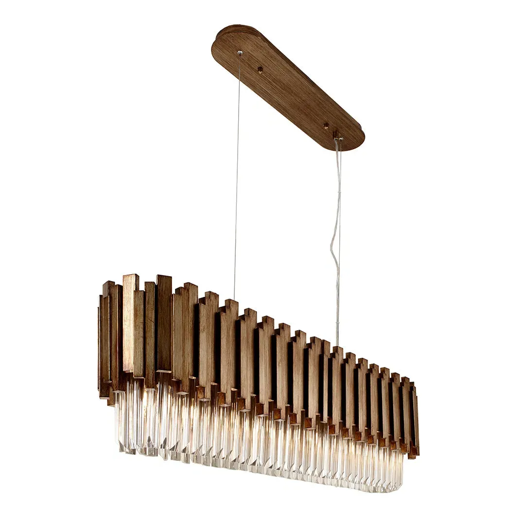 Rectangular Chandelier - Antique Gold product