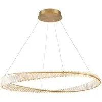 Apollo Long Chandelier - Aged Brass
