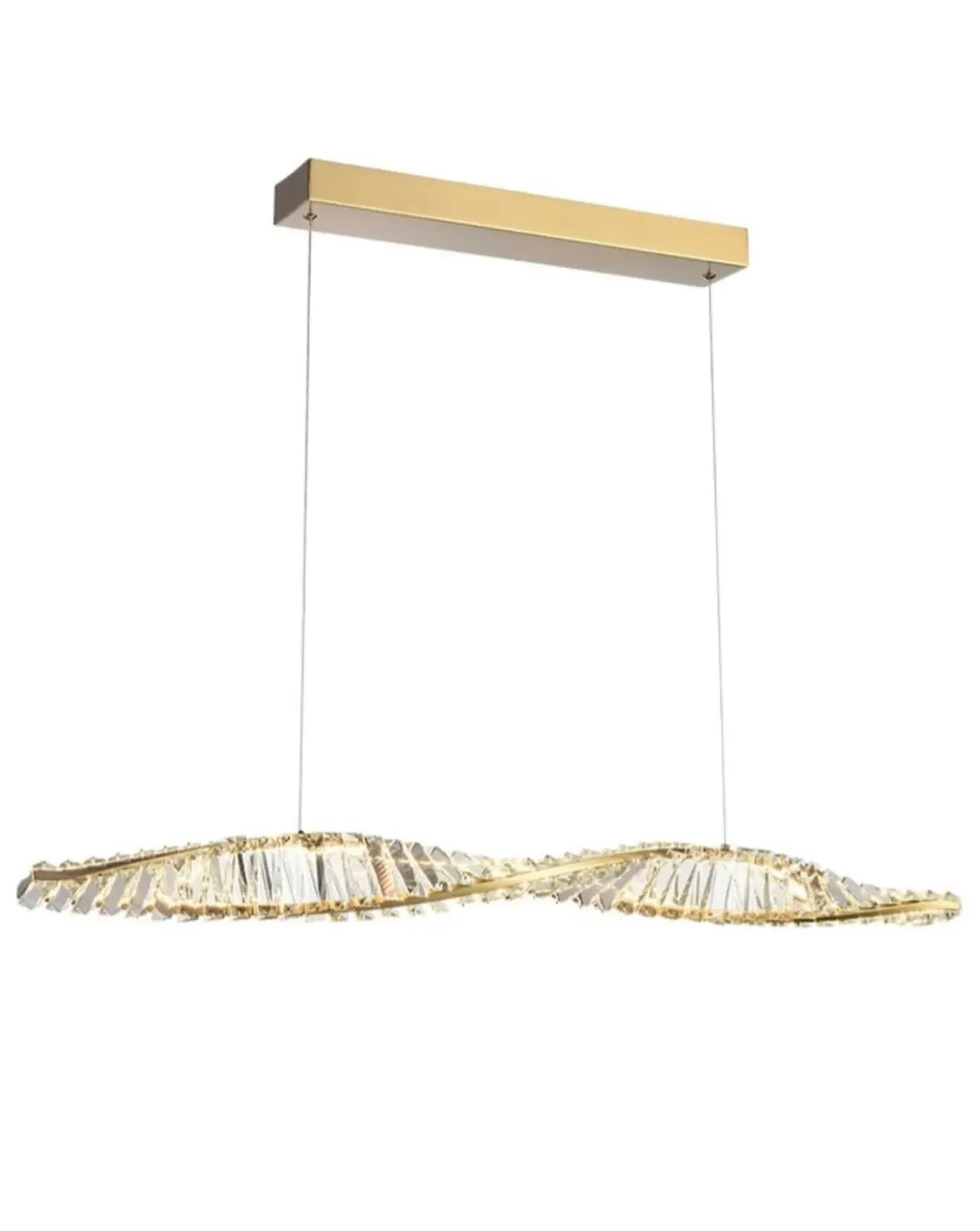 Apollo Long Pendant Light - Aged Brass