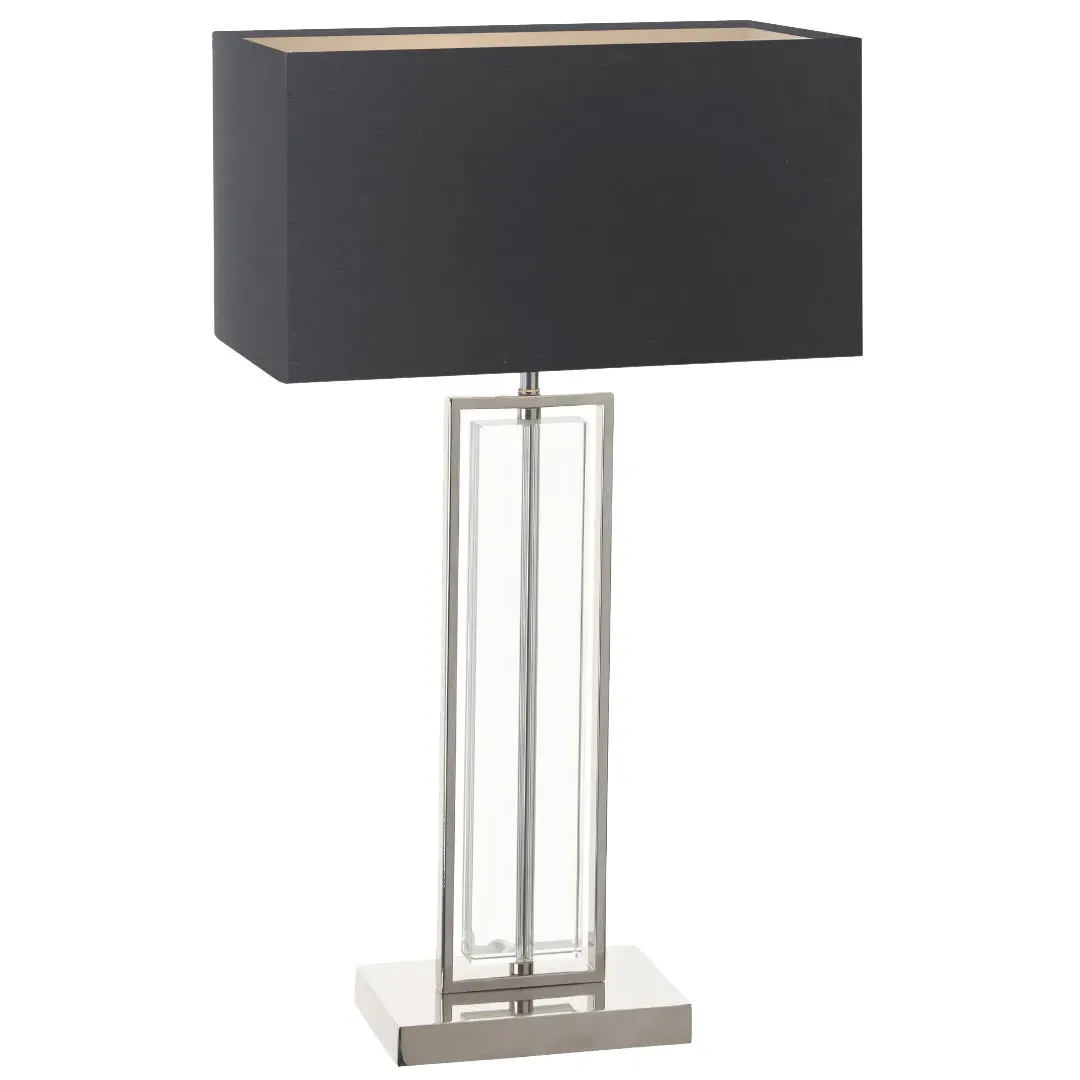 Athena Table Lamp - Nickel, Crystal product