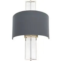 Athena Wall Light - Nickel, Metal alternate view