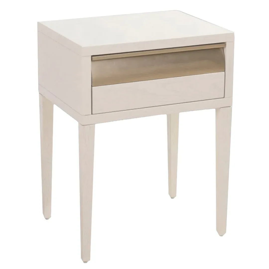 Aurelia Bedside Table - White, Wood product