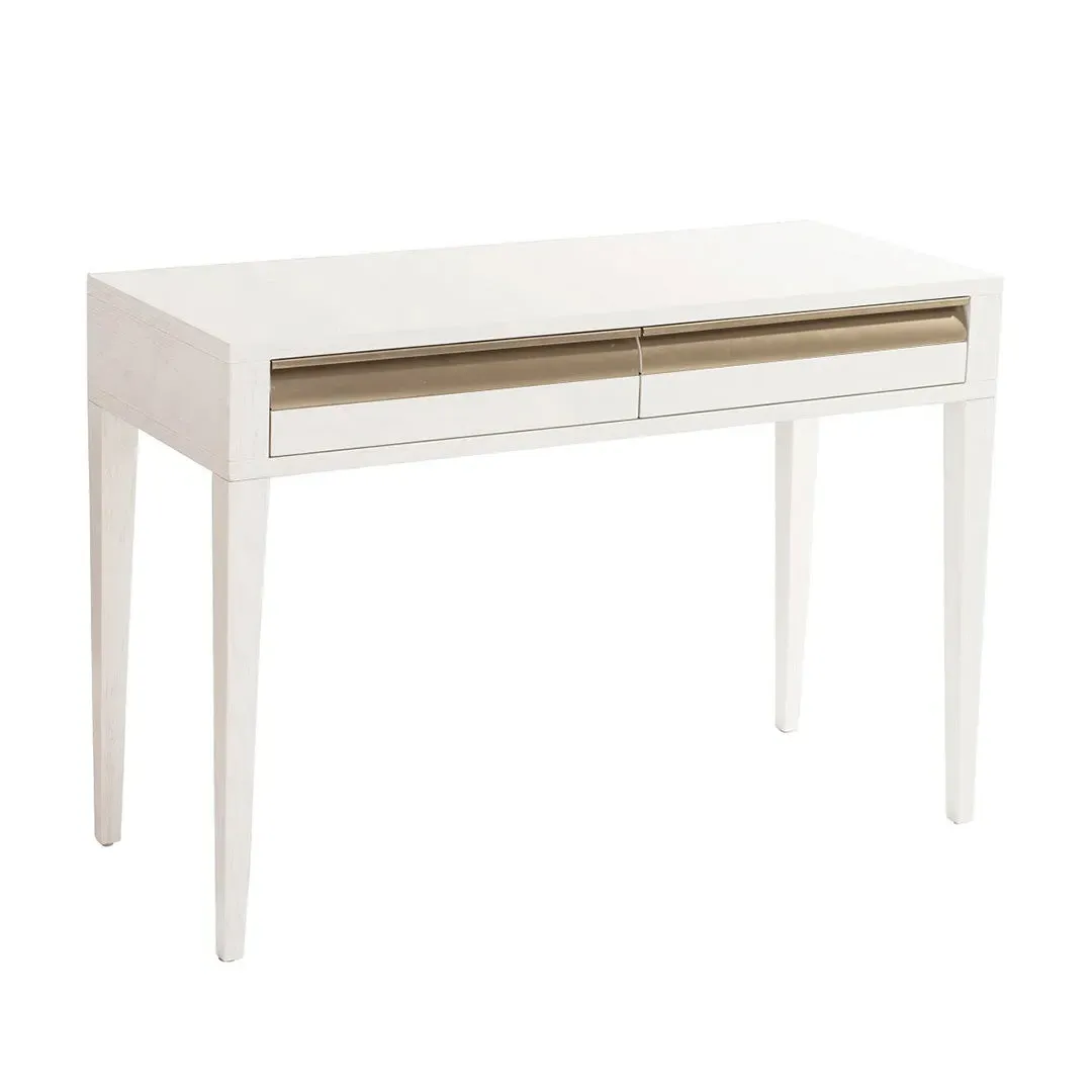 Aurelia Dressing Table with Drawers - White, Wood product