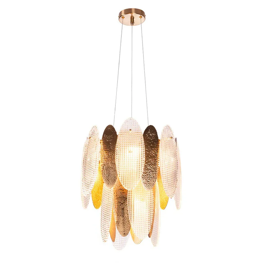 Aurielle Two-Tier Chandelier - Brass, Metal and Glass product