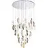 Aurora Round Pendant Cluster - Polished Chrome, Glass