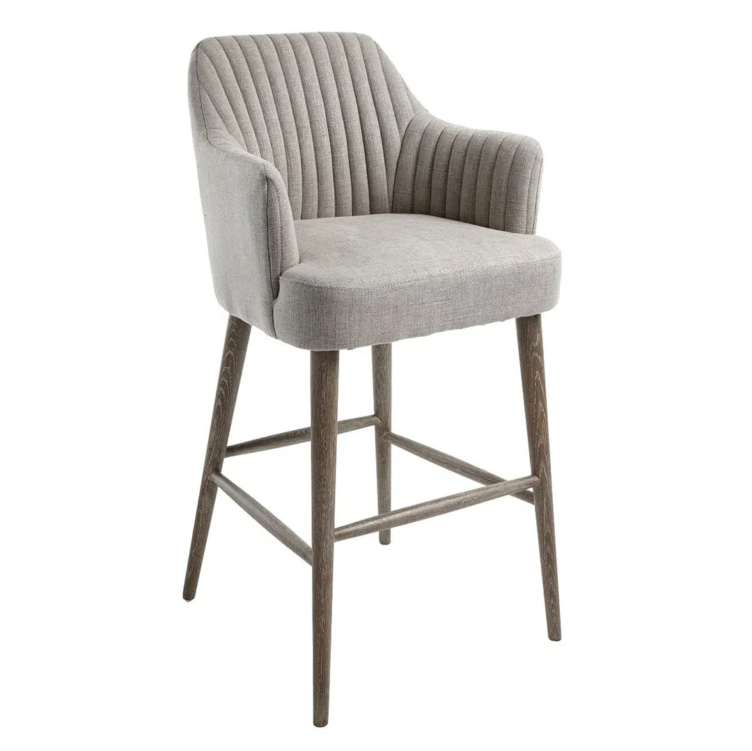 Bar Stool - Warm Grey, Chenille Linen product