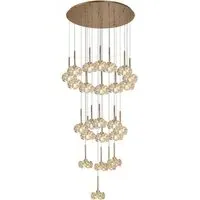 Belgrave Crystal Cluster Pendant - Gold