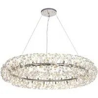 Belgrave Crystal Halo Chandelier - Chrome
